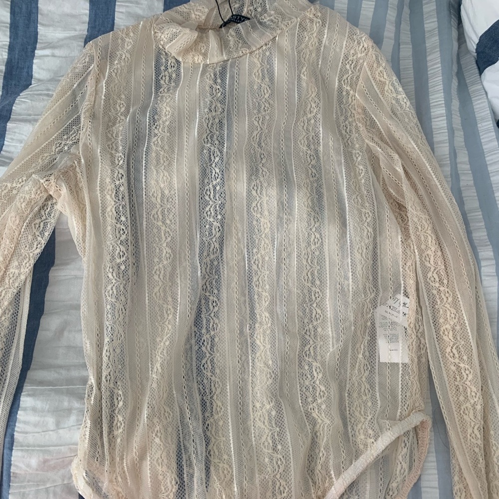 NWT Nasty Gal Sheer Bodysuit